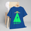 “Beamed Up Before Rent Was Due” – Hilariously Relatable UFO Tee